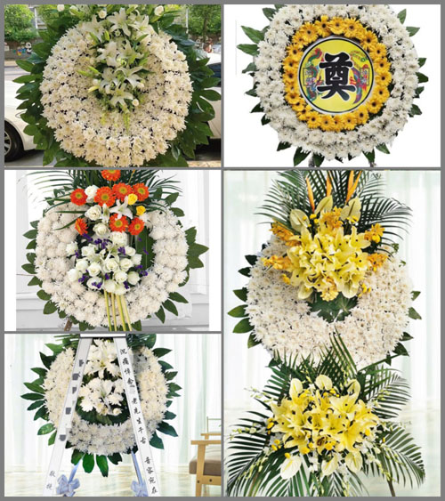 山东青岛平度市南村镇小亭兰丘村花圈速递